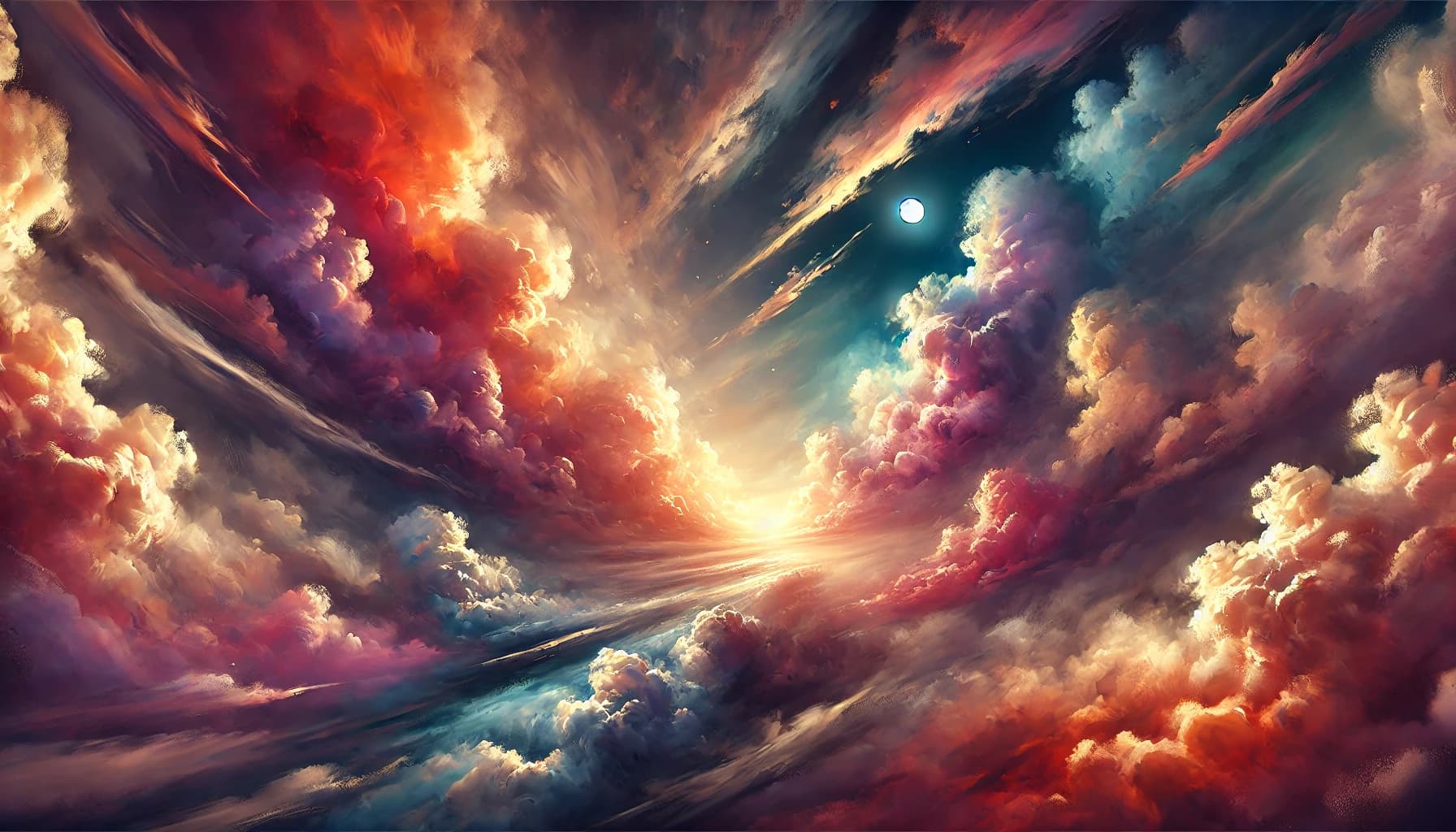 Colorful clouds background